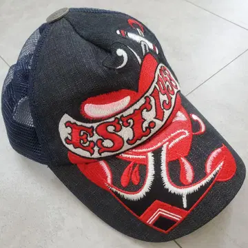 Christian Audigier 자수 데님 캡