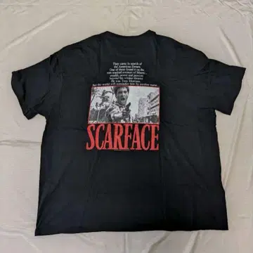 SCARFACE 스카페이스 백 프린트 티셔츠 알 파치노 영화 무비