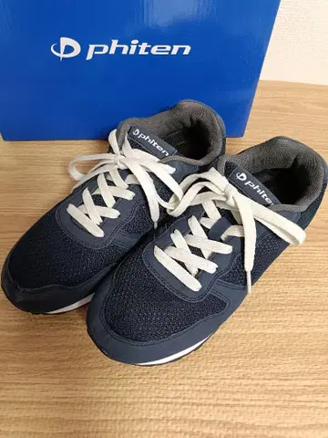 phiten 네이비 스니커즈 메타쿠스