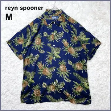reyn spooner 레인 스푸너 알로하 셔츠 파인애플 네이비