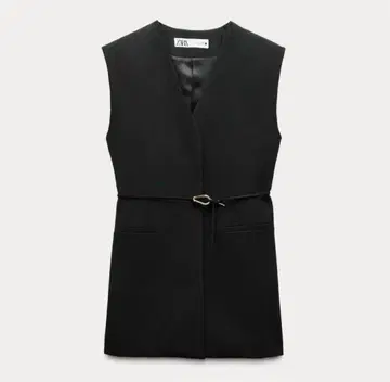 XS 사이즈@/자라 ZARA ZW COLLECTION 슬릿 벨트 베스트