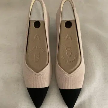 VIVAIA 블랙 플랫 발레 슈즈 베이지 26cm 41 C