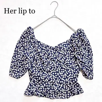 Her lip to 파 립 투 체리 블라우스 S