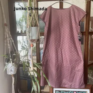 Junko Shimada 꽃무늬 핑크 반팔 원피스 L 정가 8580