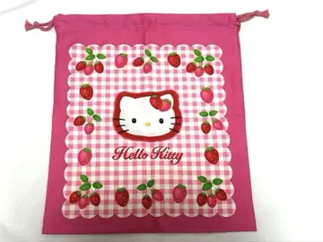 Sanrio 산리오 헬로키티 복조리 딸기 무늬 1999년 미사용