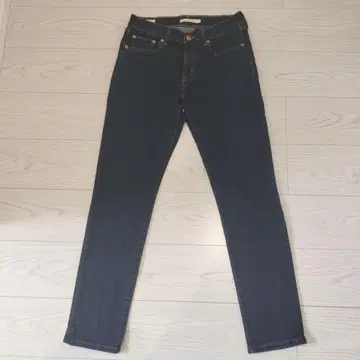 리바이스 다크 블루 스트레이트 데님 사이즈 27 빅 E