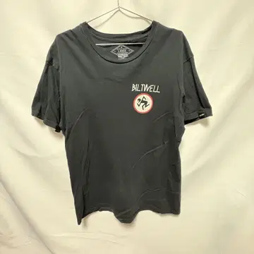 BILT WELL 로고 블랙 티셔츠 기업 T 할리 구제 의류