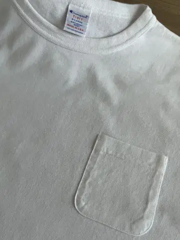 미국제 챔피온 화이트 포켓 T XL