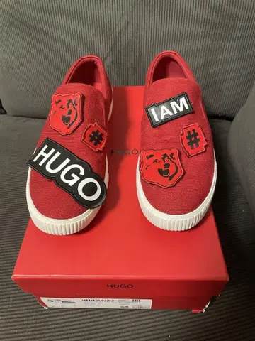 HUGO BOSS 슬립온 빨간색 새상품급