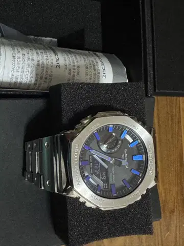 G-SHOCK 스테인리스 스틸 블랙/실버