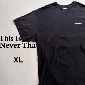 디스이즈네버댓 반팔 티셔츠 XL 블랙 프린트 로고