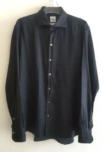 Artigianale ALBINI 린넨 100 셔츠 M 블랙