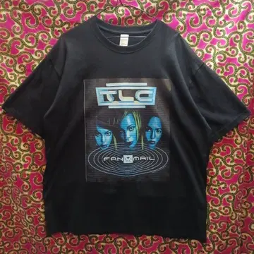 TLC 오버 사이즈 티셔츠 블랙