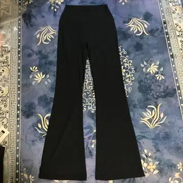 LULULEMON 사이즈 6 플레어 레깅스 블랙 하이 웨스트