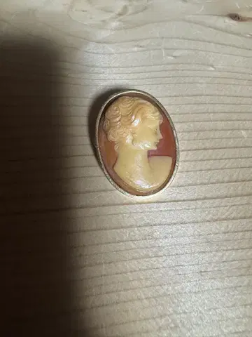 빈티지 카메오 스타일 앤티크 빈티지 브로치 탑