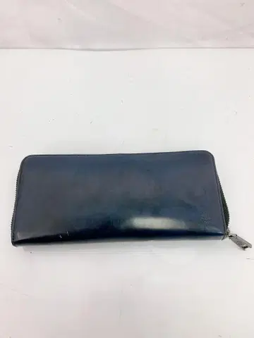 6SDM40 Dubeige 네이비 가죽 장지갑 지퍼식