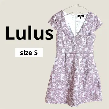 Lulus 꽃무늬 V넥 원피스 S