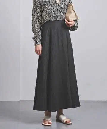 UNITED ARROWS UWCS 린넨 맥시 스커트