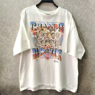 티셔츠 90's NBA CHAMPIONS PISTONS 미국제