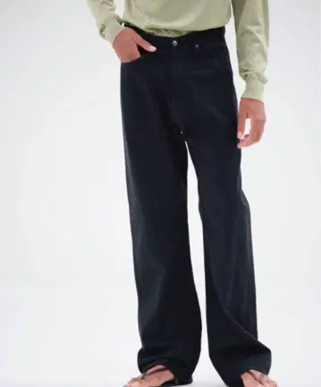 오라리 SELVEDGE LIGHT DENIM PANTS 5 블랙