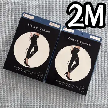 새상품 BELLE SERIES 벨 시리즈 압박 레깅스 팬츠 M 블랙 2장