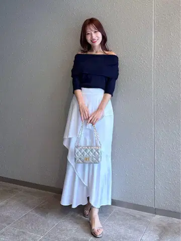 러브 부티크 모자 꽁지 쿨 터치 UV 오프 숄더 리브 니트