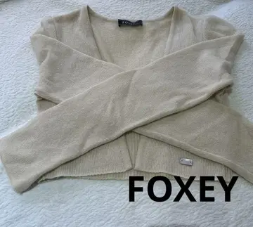 미사용 FOXEY 폭시 베이지 가디건 40 캐시미어 100%