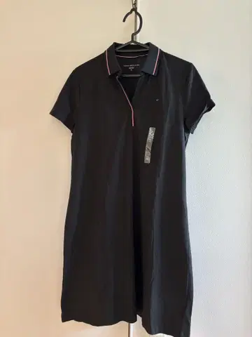 Tommy Hilfiger 블랙 폴로 드레스 M