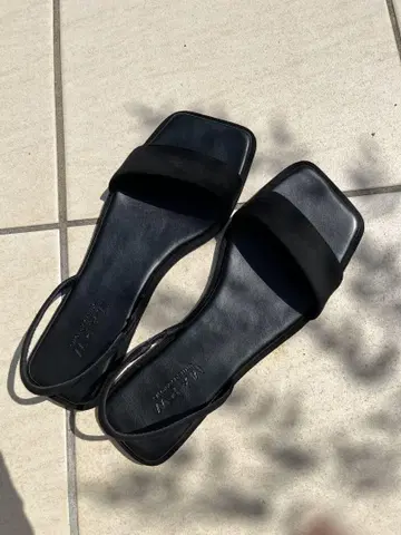 marw unitedarrows 플랫 백 벨트 샌들