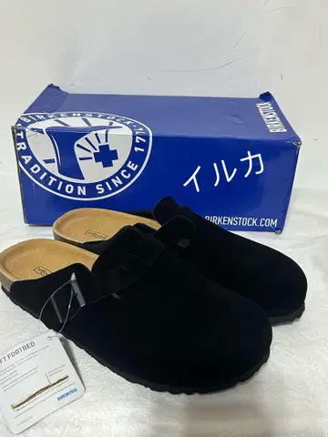 BIRKENSTOCK 돌고래 블랙 클로그 샌들