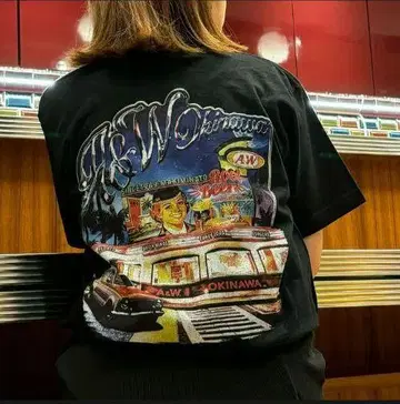 A&W 티셔츠 L 사이즈 마키미나토점 한정판 MAKIMINATO TEE