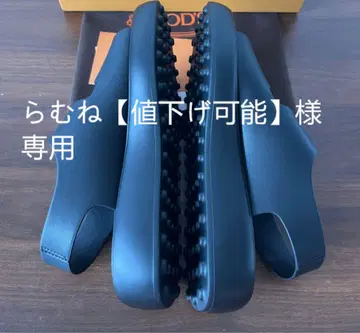 가죽 샌들 블랙 37 (라무네 [가격 인하 가능])