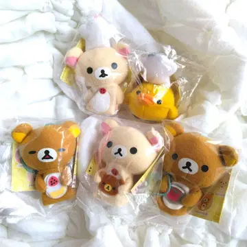 리락쿠마 카페 간식 타임 퍼펫 전 5종 세트 코리라 카페