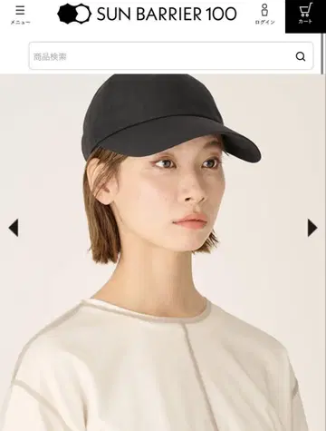 블랙 야구 모자 자외선 차단