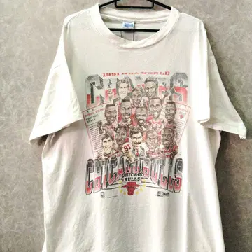 빈티지 티셔츠 91' NBA CHAMPS CHICAGO BULLS