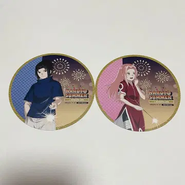 우치하 사스케 하루노 사쿠라 NARUTO 카페 코스터 불꽃놀이 애니메이트