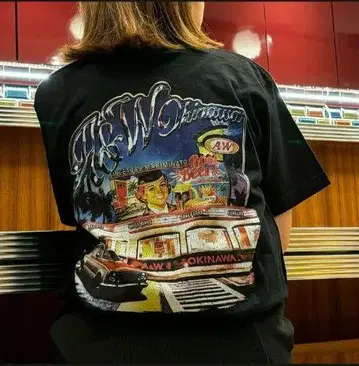 A&W 티셔츠 XL 사이즈 마키미나토점 한정판 MAKIMINATO TEE