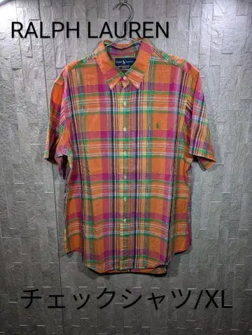 No195/RALPH LAUREN/체크 셔츠/XL/랄프