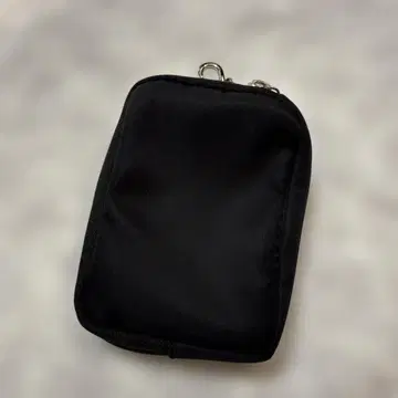 컴팩트 블랙 지갑 지퍼