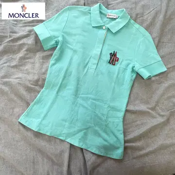 몽클레어 민트 그린 피케 셔츠 반팔 S