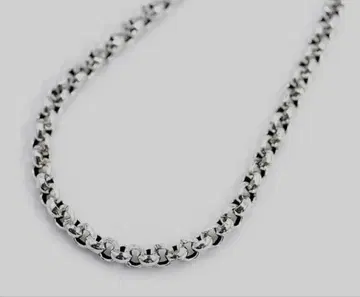 실버 925 발볼 목걸이 체인 남성용 bo [은색 폭 3mm 와이드