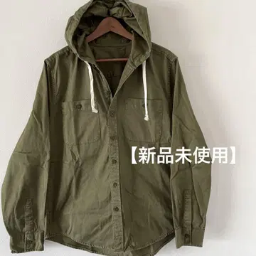 AMERICAN EAGLE 후드 부착 밀리터리 셔츠 자켓