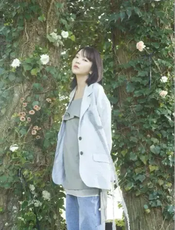 안데퀼 튤 패턴 시어 재킷