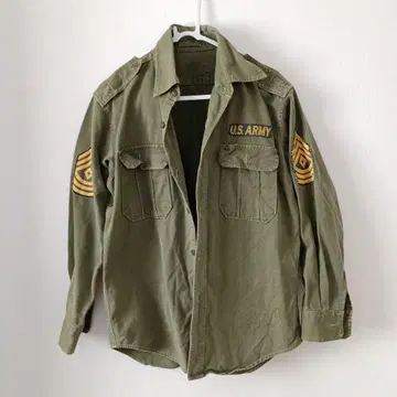 U.S. ARMY 밀리터리 셔츠 올리브 그린