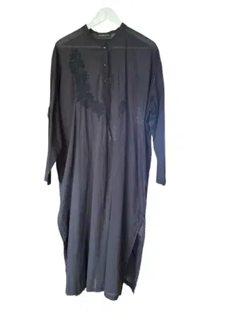 DAMA collection 자수 디자인 긴팔 롱 원피스