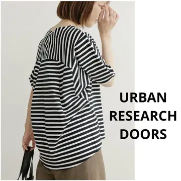 URBAN RESEARCH DOORS 보더 턱 티셔츠