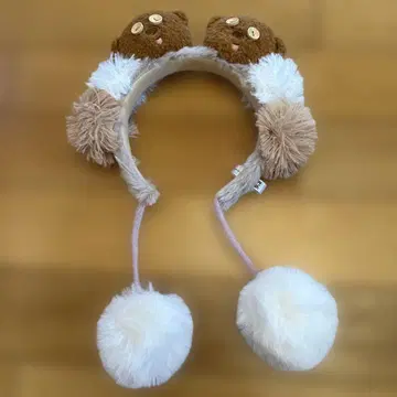 곰 귀 폼폼 헤어밴드