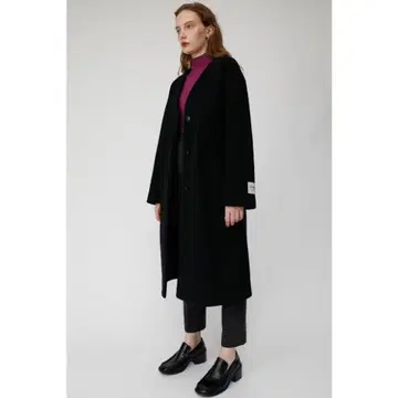 moussy 롱 코트 블랙