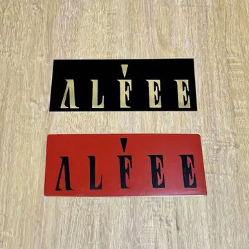 레어 THE ALFEE (ALFEE) 스티커 2장 세트 블랙 레드