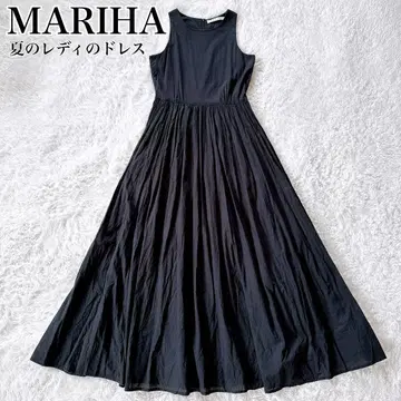 MARIHA 마리하 여름 레이디 드레스 맥시 길이 원피스 개더 플레어